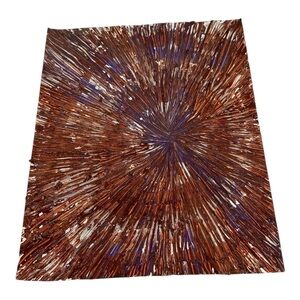 Abstract Brown and Purple textured Art